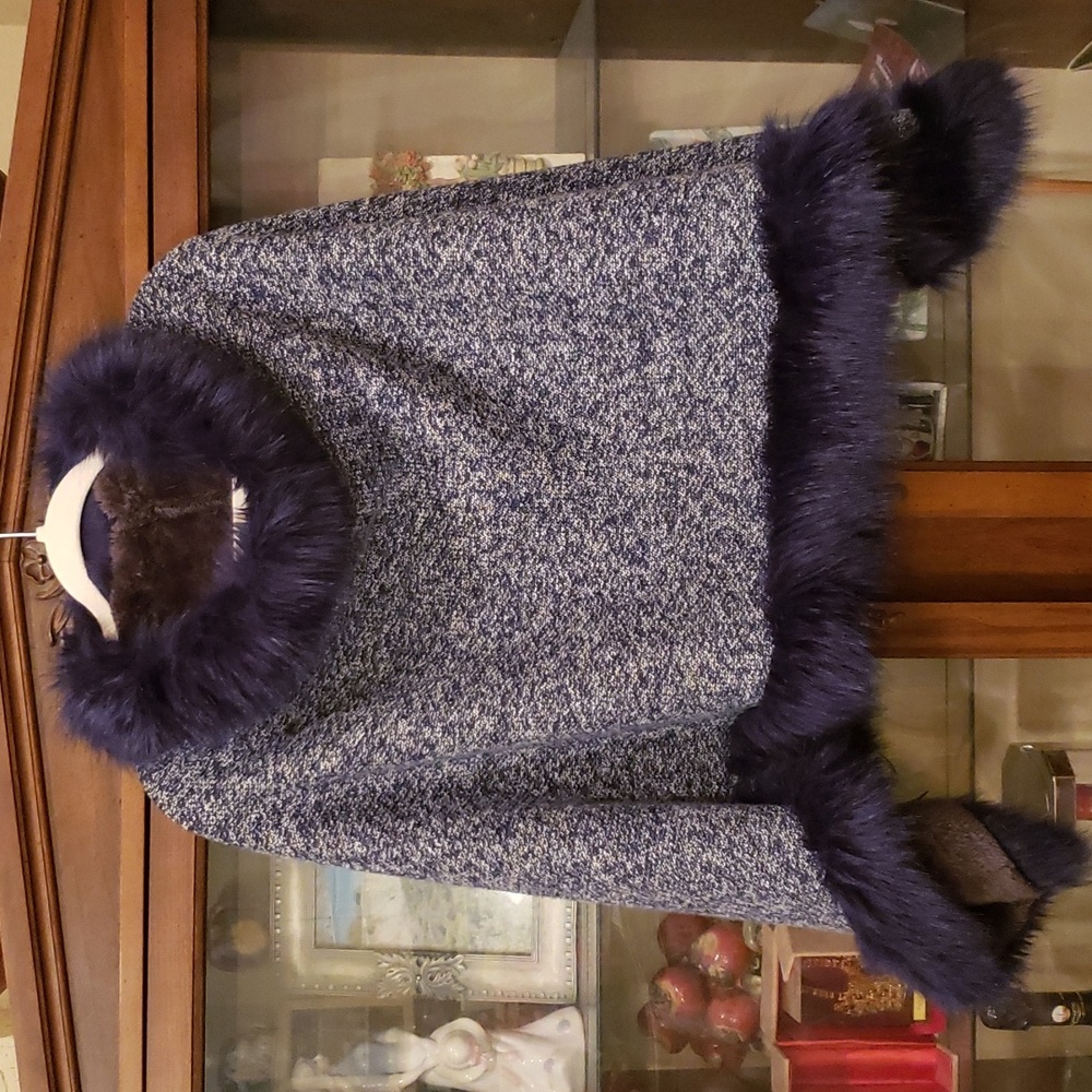Women Fur poncho